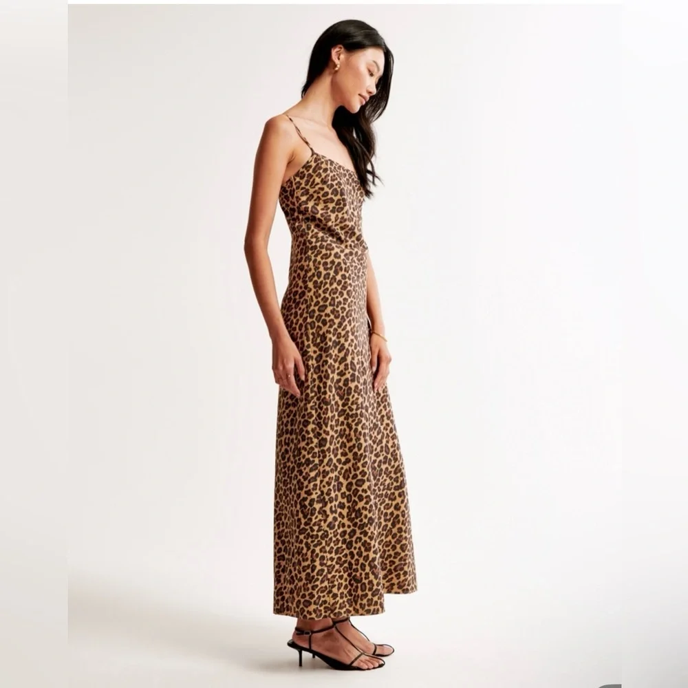 Leopard Julia Slip Maxi Dress